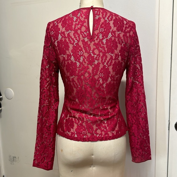 ✨👏😍Cami NYC lace long sleeve top in pink ✨✨✨✨✨ - Picture 5 of 8